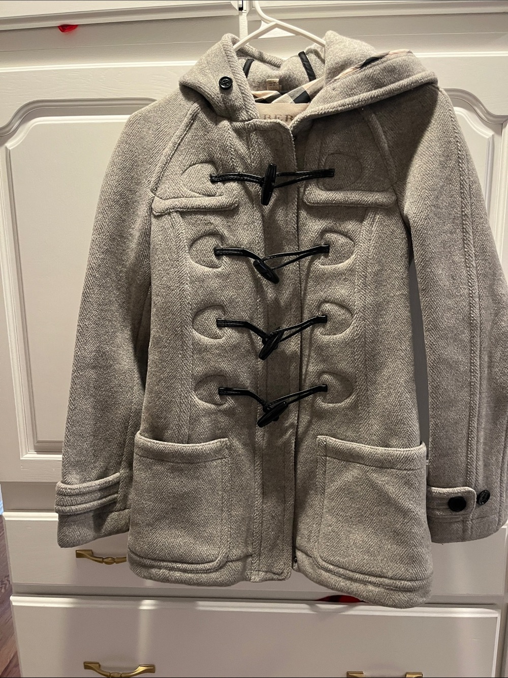 Burberry Brit Wool Toggle Coat size 4